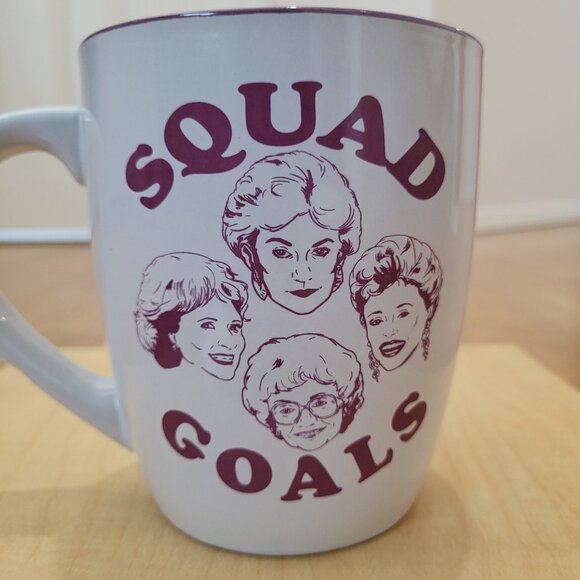Golden Girls Mug Squad Goals 25 Oz Ceramic ABC Studios Silver Buffalo Design - Picture 2 of 16